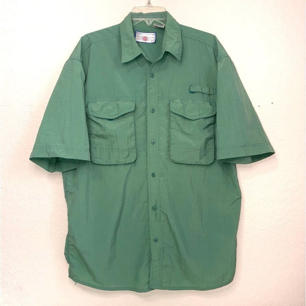 Penn Reels Authentic Fishing Gear Shirt Mens Large‎ Vented Back Short Sleeve